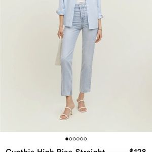 Reformation Cynthia High-Rise Straight Jean